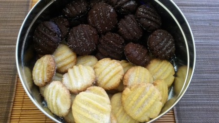 Pastas de mantequilla y cacao